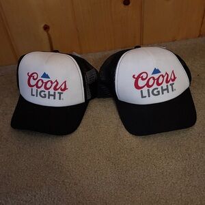 2 New Coors Light Trucker Hats